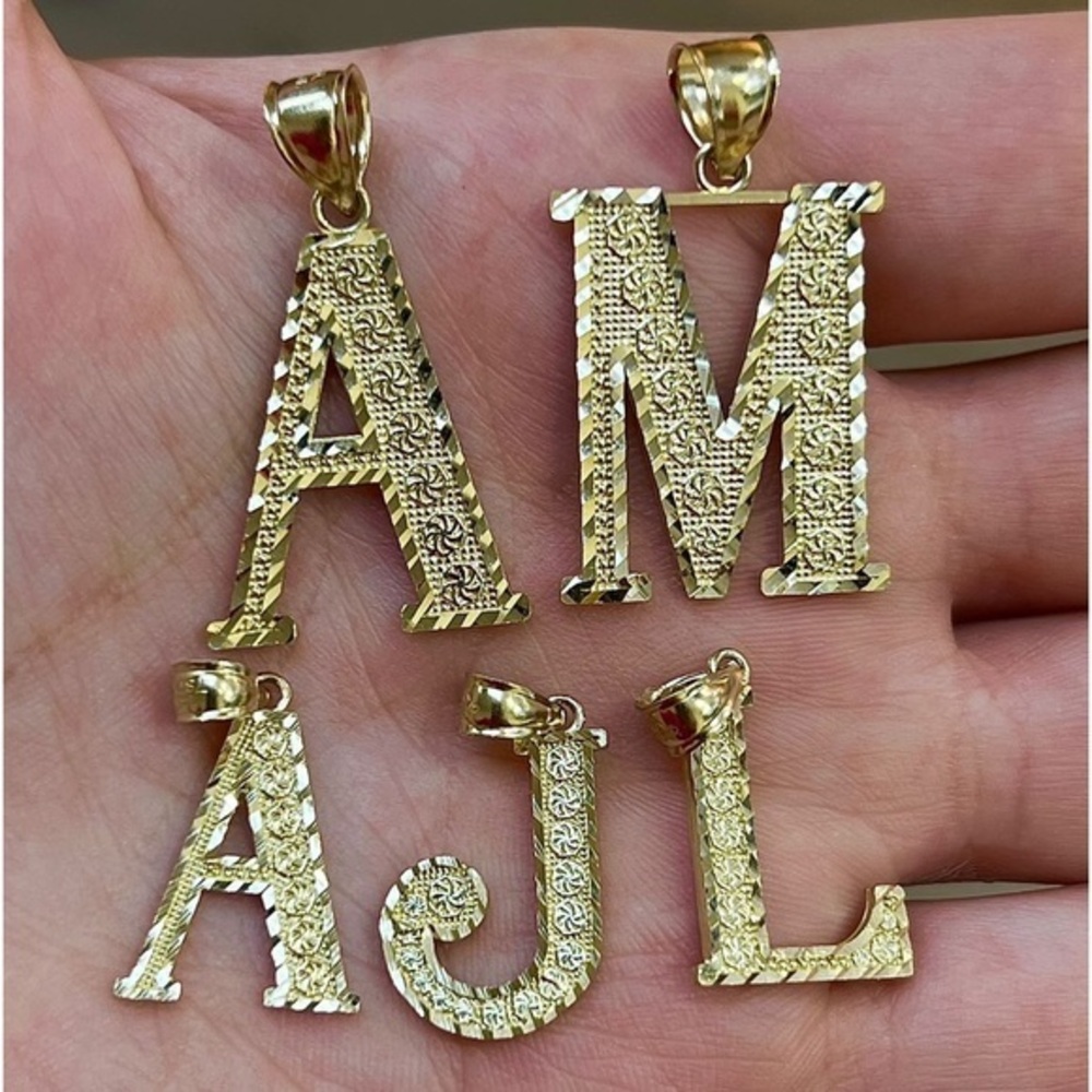 A J L New one pc Initial Pendant small size initial A J and L are available